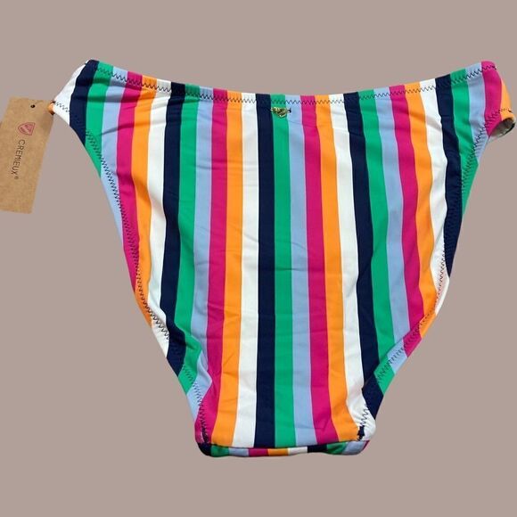 NWT Cremieux Rainbow Strip Bikini Bottoms - Picture 4 of 10